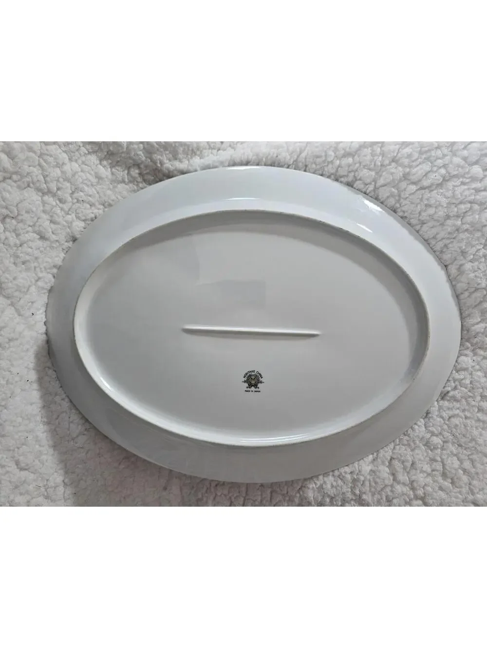 Vintage Noritake Elmhurst Platter Oval Floral Ceramic Porcelain Gold Trim 16.5" - Picture 7 of 13